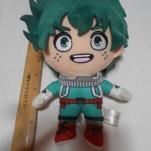 MY HERO ACADEMIA IZUKU MIDORIYA DEKU HERO COSTUME HANGING PLUSH 8.5" DATE 2020-0
